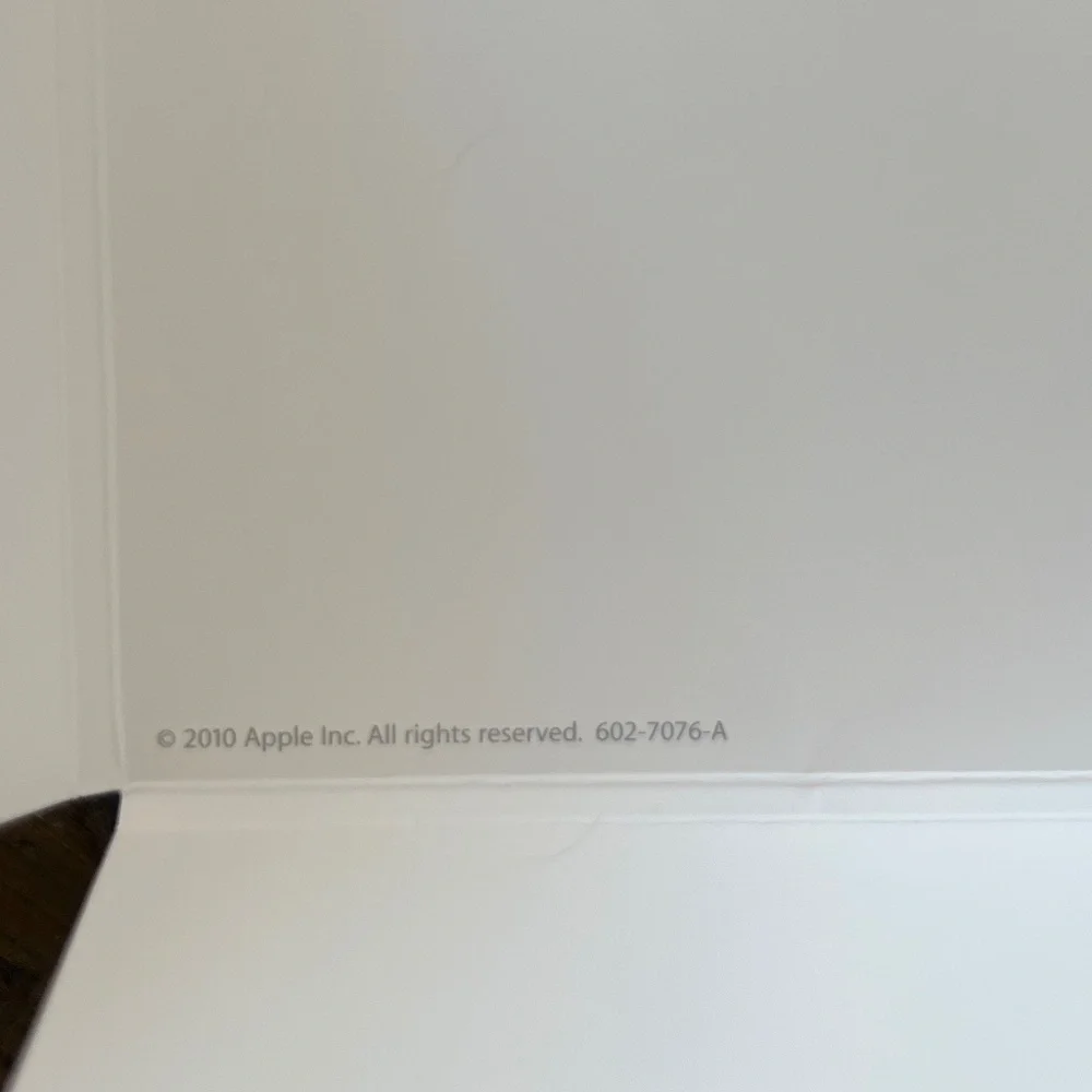 Apple iPad Box (Empty) for Display/Nostalgia/Keepsake 2010